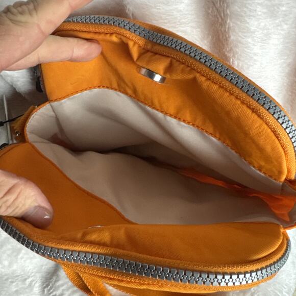 Kipling HB6467 Keefe Shoulder Crossbody Bag Double Zip Orange NEW GORILLA NWT - Picture 4 of 9